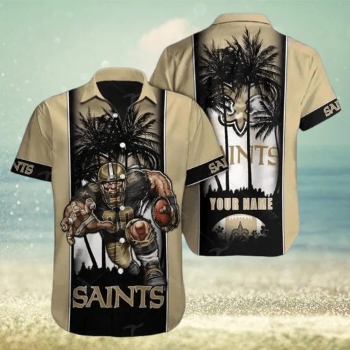 New Orleans Saints Hawaiian Shirt Nfl Football Custom Name Hawaiian Shirt Man