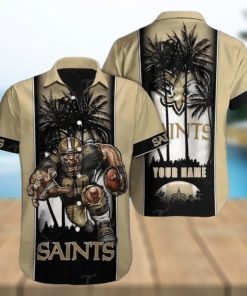 New Orleans Saints Hawaiian Shirt Nfl Football Custom Name Hawaiian Shirt Man