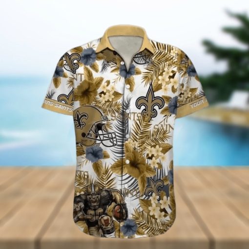 New Orleans Saints Hawaiian Shirt Nfl Football Personalized Aloha Hawaiian Shirt For Mens Womens