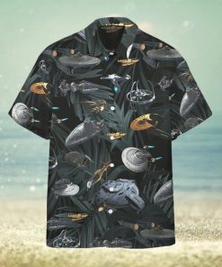 New Star Trek Hawaiian Shirt Space Ships Mens Star Trek Hawaiian Shirt