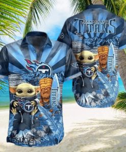 Tennessee Titans NFL Baby Yoda Star Wars Hawaiian Shirt - Masteez