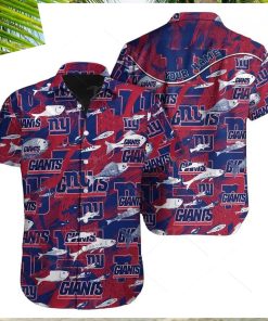 New York Giants Hawaiian Shirt Nfl Football Print Personalized Aloha Hawaiian Shirt