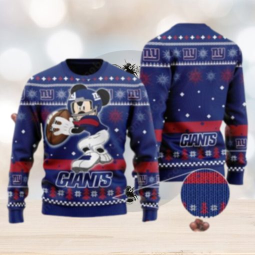 New York Giants Mickey Mouse Ugly Christmas Sweater