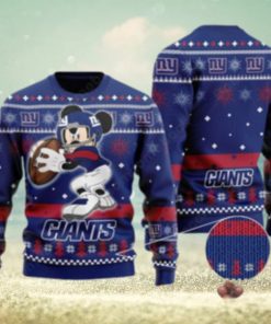 New York Giants Mickey Mouse Ugly Christmas Sweater