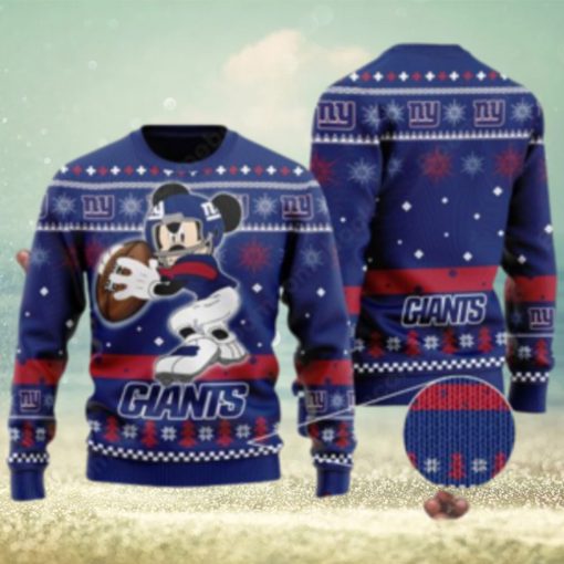 New York Giants Mickey Mouse Ugly Christmas Sweater