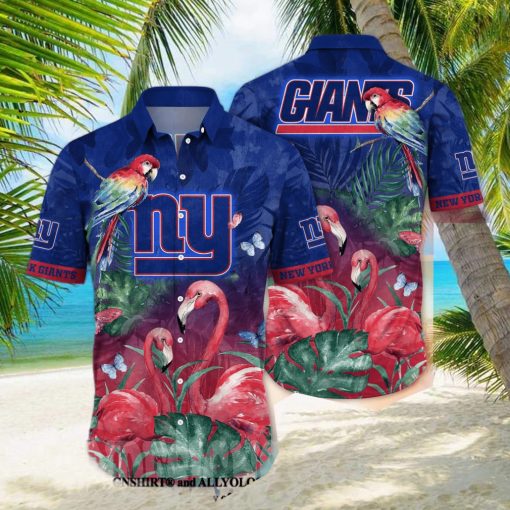 New York Giants NFL Floral Unisex All Over Print Hawaiian Shirt