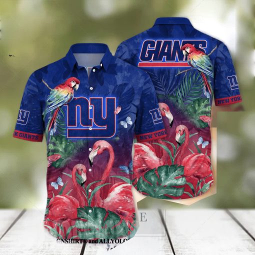 New York Giants NFL Floral Unisex All Over Print Hawaiian Shirt