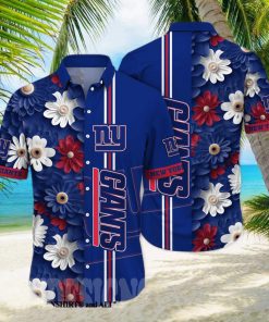AMMO Hawaiian Shirt Red White and Blue Patriotic Flowers Flags