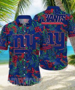 BEST New York Giants NFL Hawaiian Shirt Black Cat Graphic 3D Printed Hawaii  Shirt Short Fan