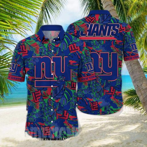 New York Giants NFL Flower Full Printing 3D Hawaiian Shirt