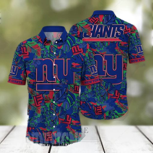 New York Giants NFL Flower Full Printing 3D Hawaiian Shirt