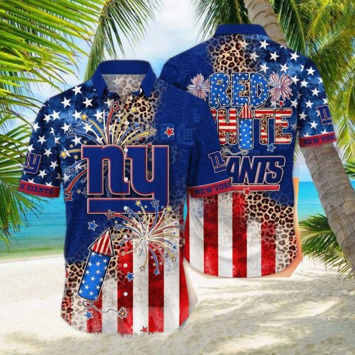 New York Giants NFL Independence Day All Over Print Hawaiian Shirt