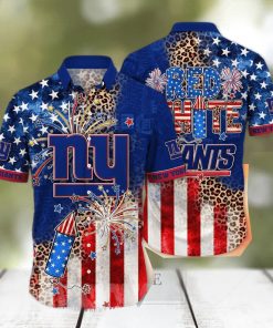 New York Giants NFL Baseball Tropical Flower Baseball Jersey Shirt