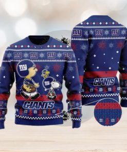 New York Giants Peanuts Snoopy Ugly Christmas Sweater