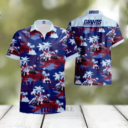 New York Giants Tropical Beach Hawaiian Shirt