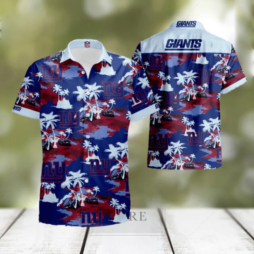 New York Giants Tropical Beach Hawaiian Shirt - Limotees