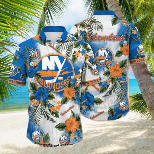 New York Islanders NHL Floral Full Printing 3D Hawaiian Shirt