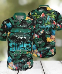 NFL New York Jets Hawaiian Shirt Coconut Trees Gift For Fan