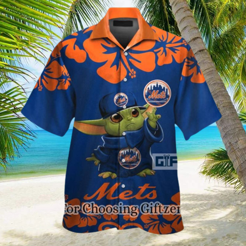 New York Mets City Style Button Up Shirt 2 Hawaii Summer Hawaiian Shirt