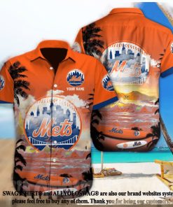 New York Mets MLB Custom Unisex All Over Printed Hawaiian Shirt