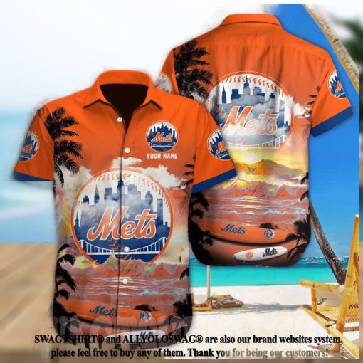 New York Mets MLB Custom Unisex All Over Printed Hawaiian Shirt