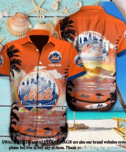 New York Mets MLB Custom Unisex All Over Printed Hawaiian Shirt