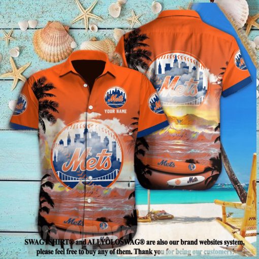 New York Mets MLB Custom Unisex All Over Printed Hawaiian Shirt