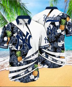 New York Yankees MLB Flower Hawaiian Shirt