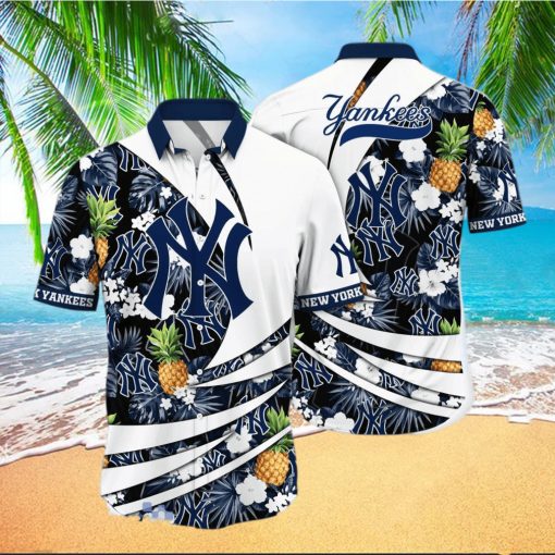 New York Yankees MLB Flower Hawaiian Shirt