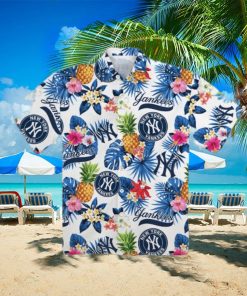 New York Yankees Pineapple Aloha Hawaiian Shirt