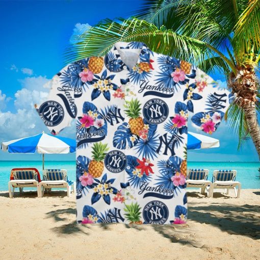 New York Yankees Pineapple Aloha Hawaiian Shirt