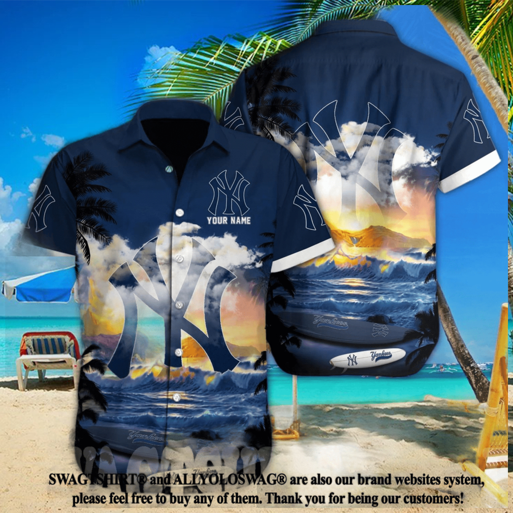 NewYork Yankees MLB Custom Classic All Over Print Hawaiian Shirt