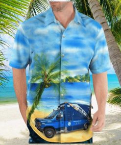 Newton Ems Beach Tropical Style AOP Print Shirt Sleeve Hawaiian Shirt