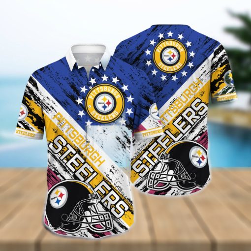 Nfl Hawaiian Shirt Pittsburgh Steelers And Tshirt Rugby Helmet