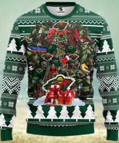 Nhl Minnesota Wild Tree Ugly Christmas Sweater All Over Print