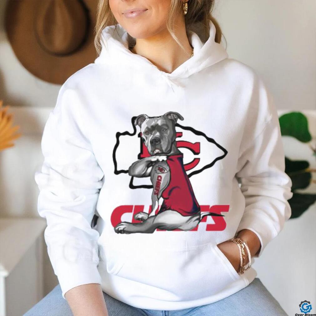 Buy Pitbull Tattoo love Kansas City Chiefs shirt For Free Shipping