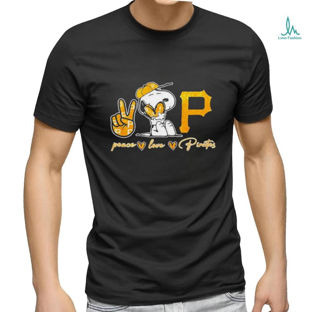 Nice snoopy Peace Love Pittsburgh Pirates Shirt - Limotees