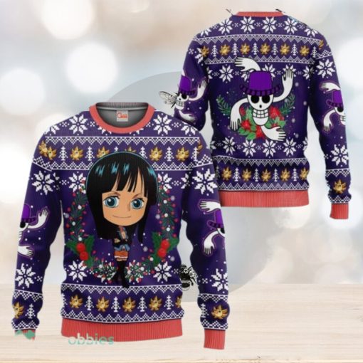 Nico Robin Ugly Christmas Sweater Pull One Piece Anime Noel