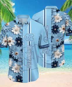 North Carolina Tar Heels NCAA Flower Hawaiian Shirt