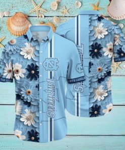 North Carolina Tar Heels NCAA Flower Hawaiian Shirt