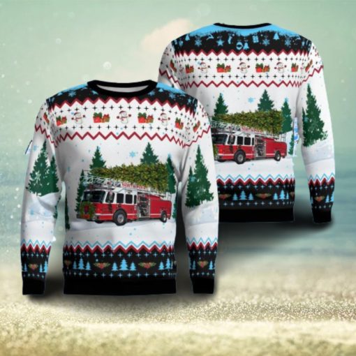 North Penn Volunteer Fire Company Christmas Aop Christmas Ugly Sweater 3D