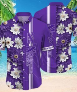 Northwestern Wildcats NCAA Flower Hawaiian Shirt