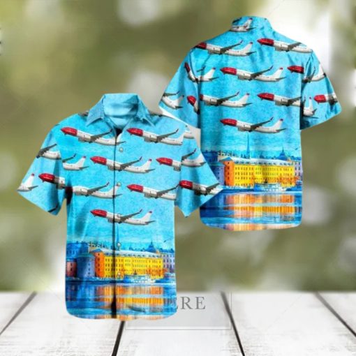 Norwegian Air Sweden Boeing 737 8jp Hawaiian Shirt