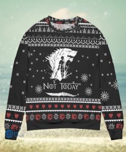 Not Today Arya Stark Game Of Throne Snowflake Ugly Christmas Sweater Christmas Gift For Men And Women