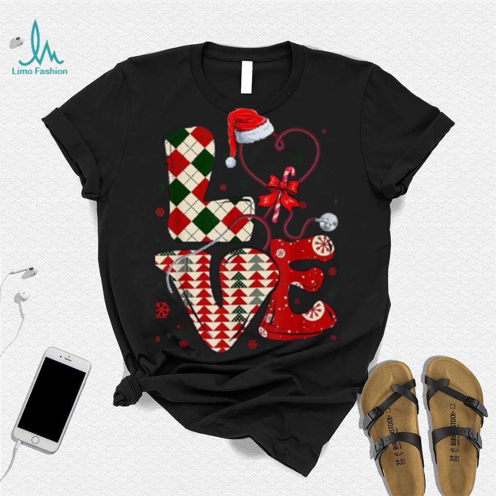 Nurse Christmas With Santa Hat Stethoscope Rn Icu Nursing Shirt Nurse Christmas With Santa Hat Stethoscope Rn Icu Nursing Shirt
