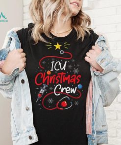 Nurse Icu Christmas Crew Nursing Christmas Lights Shirt