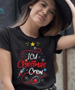 Nurse Icu Christmas Crew Nursing Christmas Lights Shirt