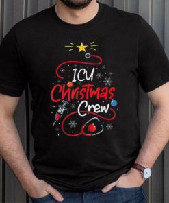 Nurse Icu Christmas Crew Nursing Christmas Lights Shirt