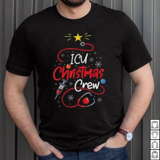 Nurse Icu Christmas Crew Nursing Christmas Lights Shirt