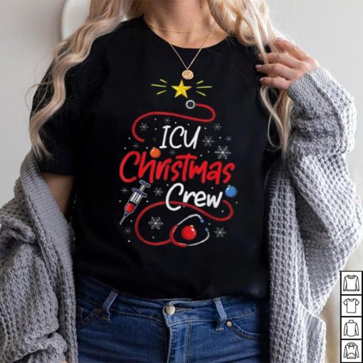 Nurse Icu Christmas Crew Nursing Christmas Lights Shirt
